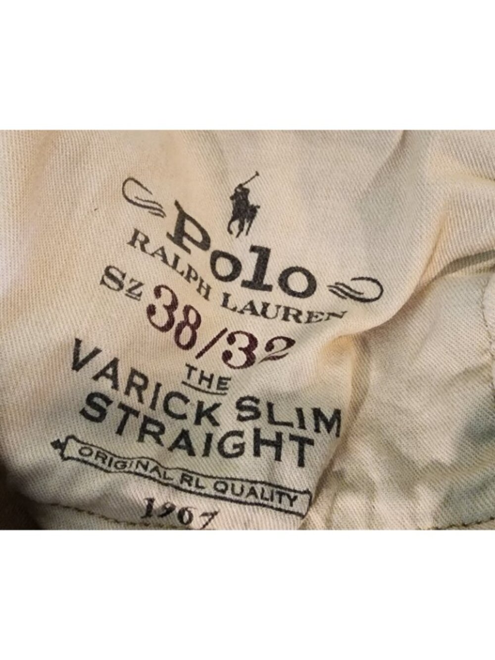 Polo Ralph Lauren Jeans Mens 38x32 Khaki Varick S… - image 7